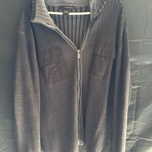 Calvin Klein jeans XXL zip up sweater my phone 100% cotton